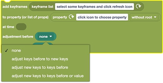 Merge Options Keys before