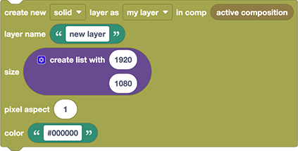 After Effects Script: Create New Solid Layer