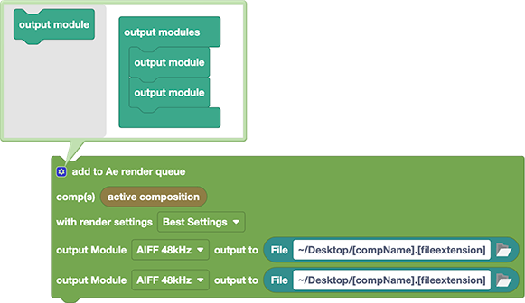 adding more output modules