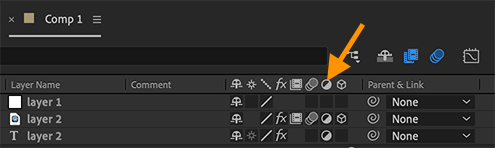 After Effects Attribute Adjustment Layer