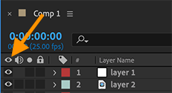 After Effects Attribute Eyeball Icon