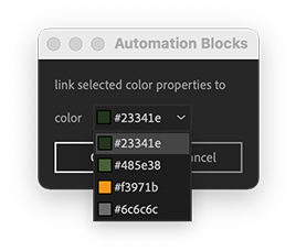 Ae Scripting Dropdown List with Color
