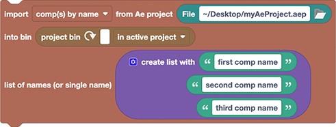 Import Comps Example