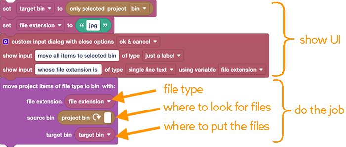 custimize to only search in a particular project bin