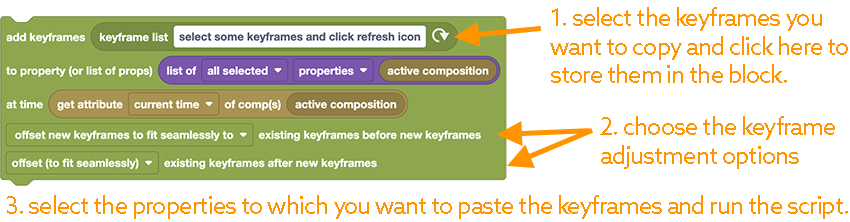 Copy & Paste keyframes with After Effects script