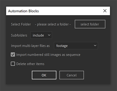 After Effects Script: Synced Folders - Import