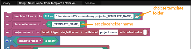 Customizing the block code to use your templates