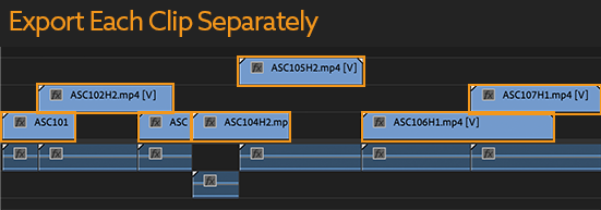 Render Clips of Sequence Separately