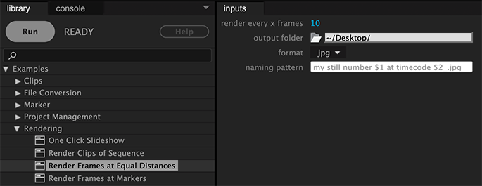 Render One Image every 10 frames of your sequence