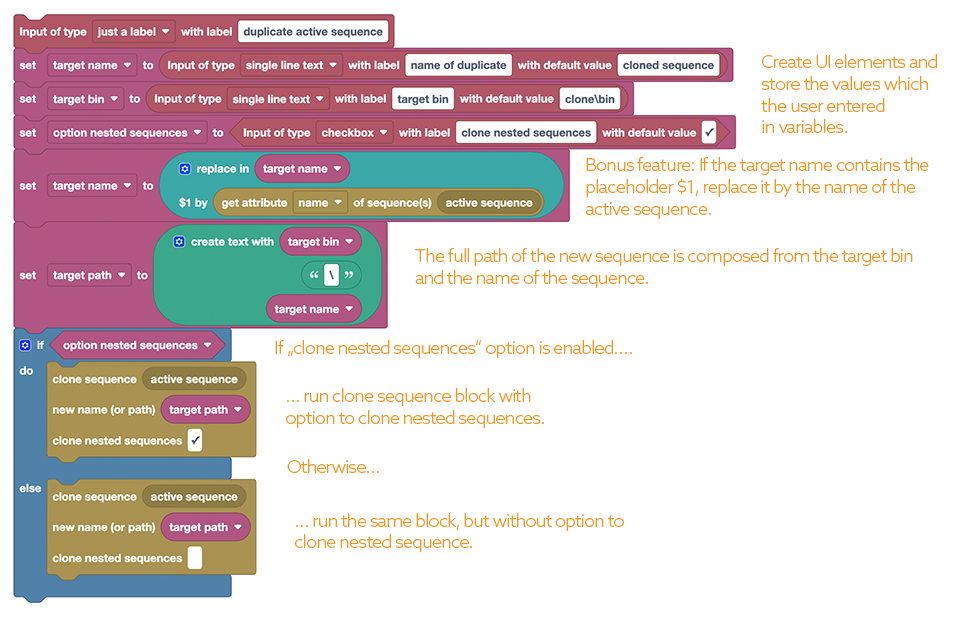 customizing the block code