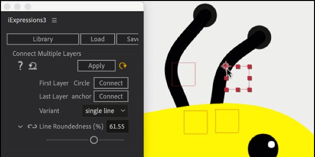 Character Animation example - smooth curve though nulls